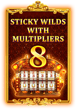 8 Rollers With Sticky Wilds With Multipliers