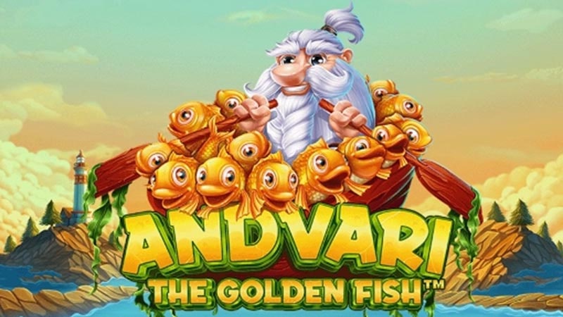 Andvari The Golden Fish Slot Logo