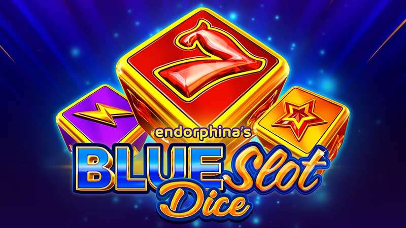 Blue Slot Dice Slot Logo