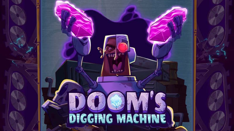 Doom's Digging Machine Slot Logo