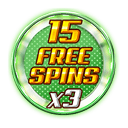 15 Free Spins and all payouts are X3.