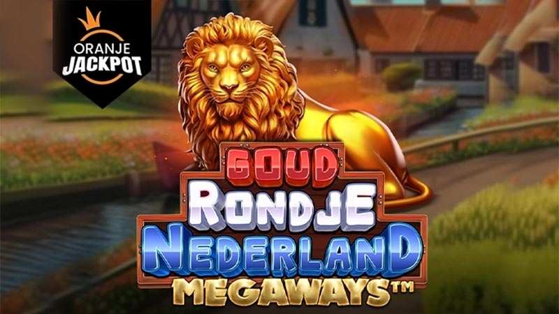 Goud Rondje Nederland Megaways™ – Oranje Jackpot Slot Logo