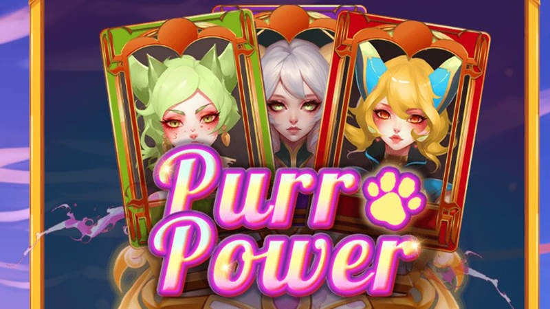 Purr Power Slot Logo