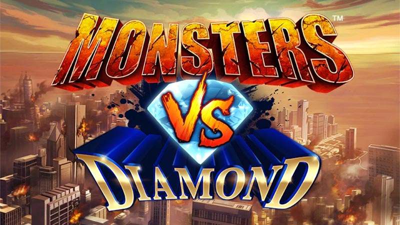 Monsters VS Diamond Slot Logo