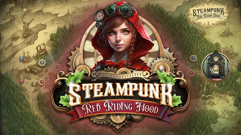 Steampunk Red Riding Hood Slot Logo