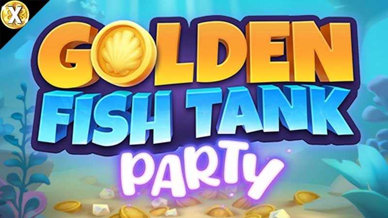 Golden Fish Tank Party Slot Logo