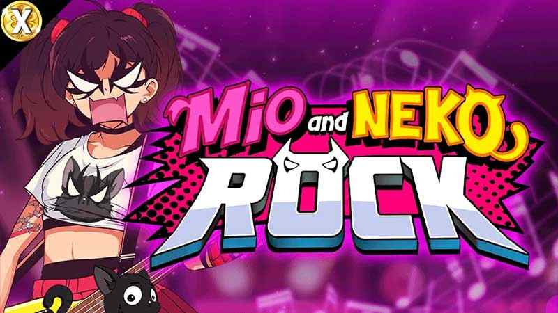 Mio & Neko Rock Slot Logo