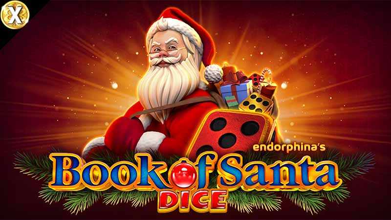 Book of Santa DICE Slot Logo