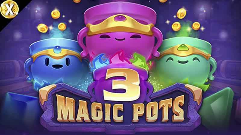 3 Magic Pots Slot Logo