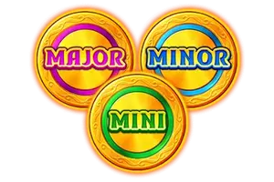 MINI, MINOR, MAJOR BONUS symbols