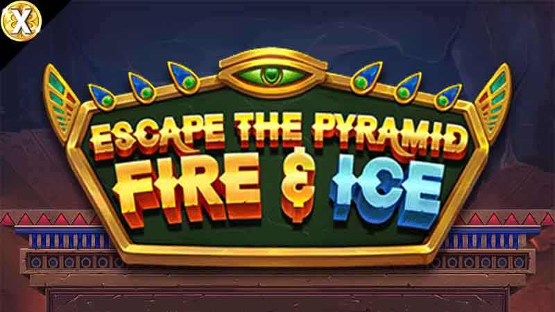 Escape the Pyramid - Fire & Ice Slot Logo