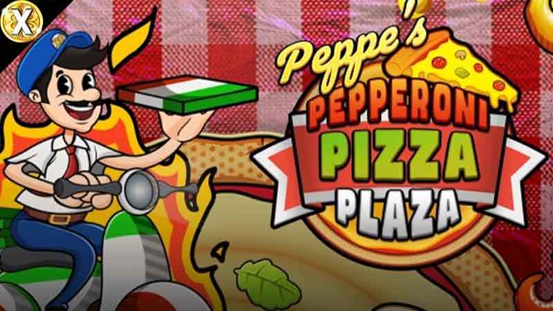 Peppe's Pepperoni Pizza Plaza Slot Logo