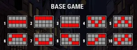 Paylines - Base Game. 10 Lines.