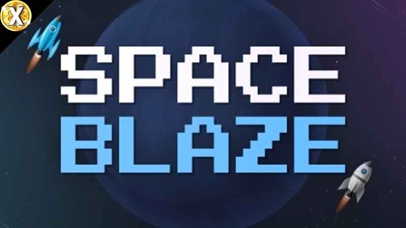 Space Blaze Game Logo