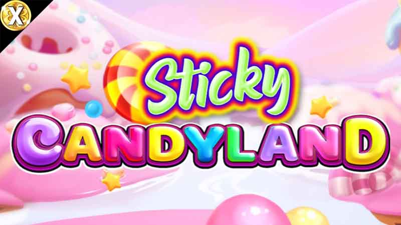 Sticky Candyland Slot Logo