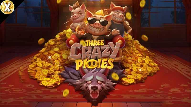 Three Crazy Piggies Slot Logo