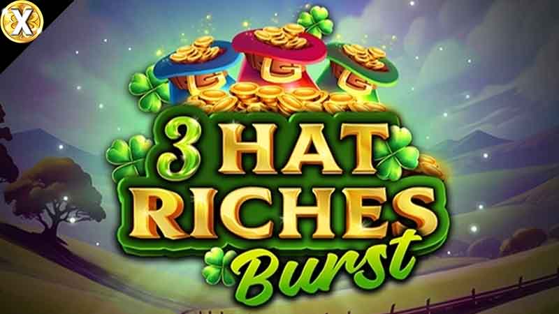 3 Hat Riches Burst Slot Logo