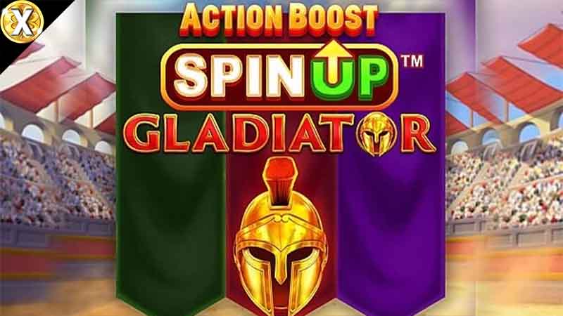 Action Boost SpinUP Gladiator Slot Logo