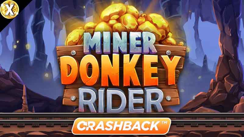 Miner Donkey Rider Game Logo