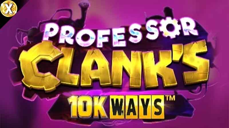 Professor Clank's 10K Ways Slot Logo