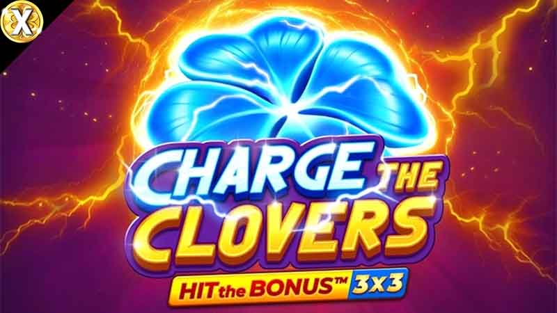 Charge the Clovers Slot Logo