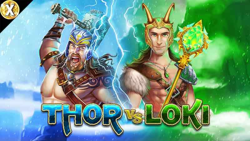 Thor vs Loki Slot Logo