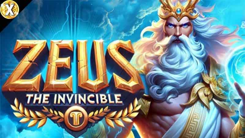 Zeus The Invincible Slot Logo